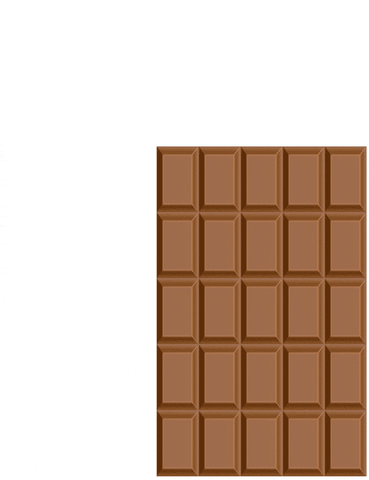 Animated Chocolate Puzzle Moving Around GIF
