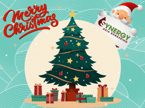 Animated Christmas Greeting Card GIF