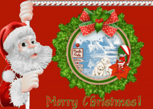 Animated Christmas Greeting Card GIF