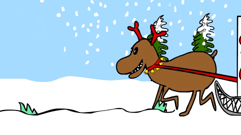 Animated Christmas Santa Clones GIF