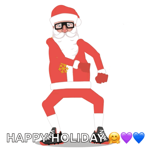 Animated Christmas Santa Dancing GIF