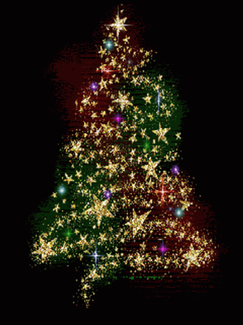 Animated Christmas Tree Of Light GIF