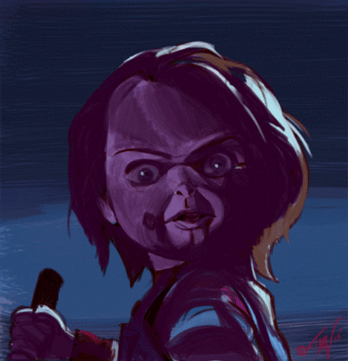 Animated Chucky Child's Play Horror GIF