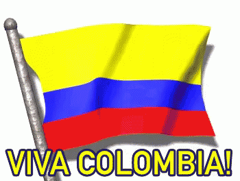 Animated Colombia Flag Viva Colombia GIF