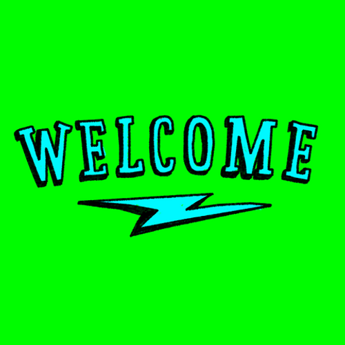 Animated Colorful Blinking Welcome Greeting Meme GIF
