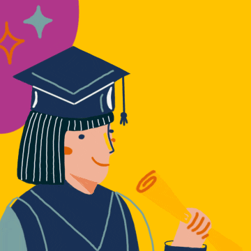 Animated Congratulation Graduate Girl GIF