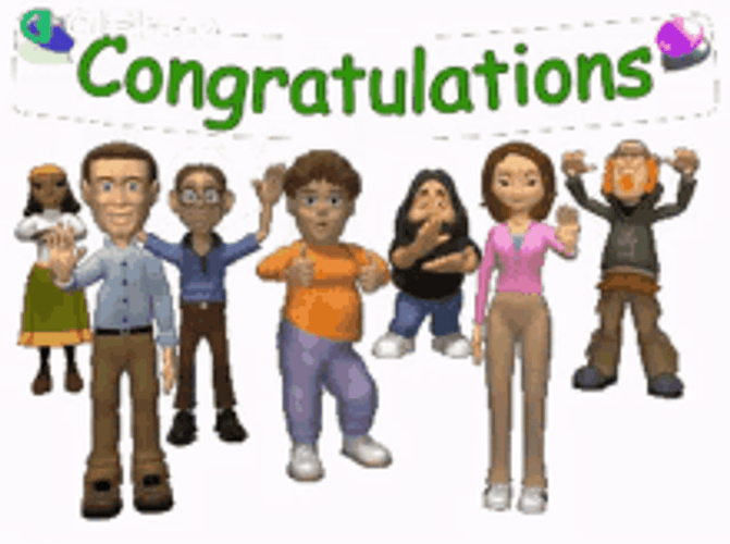 Animated Congratulations Celebration Party GIF