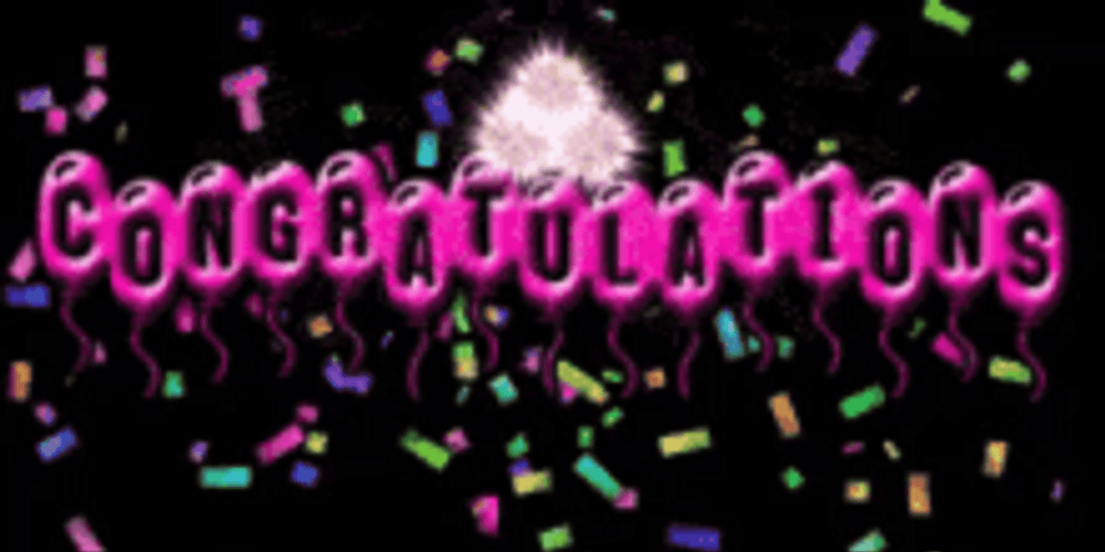 Animated Congratulations Confetti Fireworks GIF