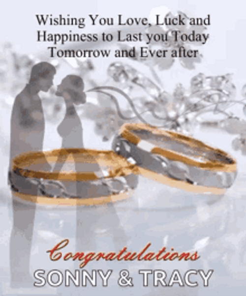 Animated Congratulations Newly Wed Ring GIF