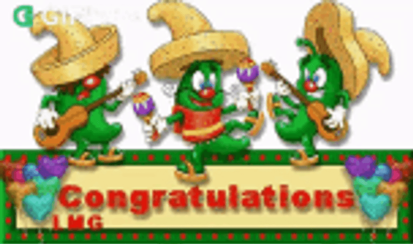 Animated Congratulations Spanish Gringos GIF