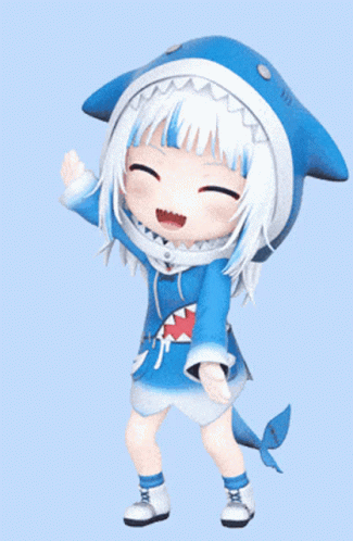 Animated Cosplayer Baby Shark GIF