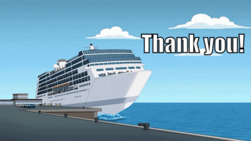 Animated Cruise Ship Thank You GIF