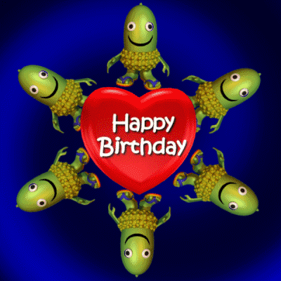 Animated Cucumber Funny Happy Birthday Meme GIF