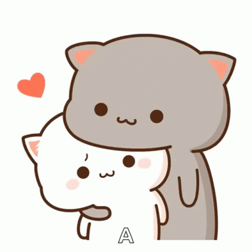 Animated Cute Peach And Goma Ears Flapping GIF