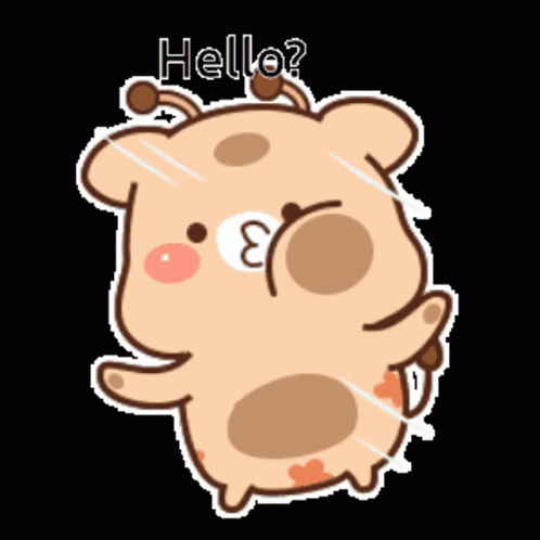 Animated Cute Loveliness Deer Emoji GIF