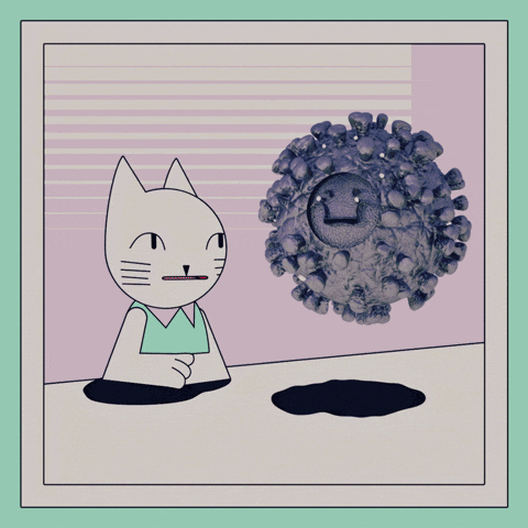 Animated Cute Cat Virus GIF