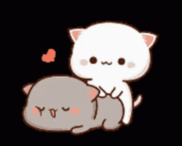 Animated Cute Peach Thumping Goma GIF