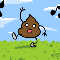 Animated Dancing Poop GIF