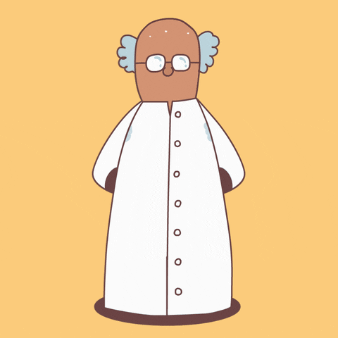 Animated Doctor Wiping His Sweaty Forehead GIF