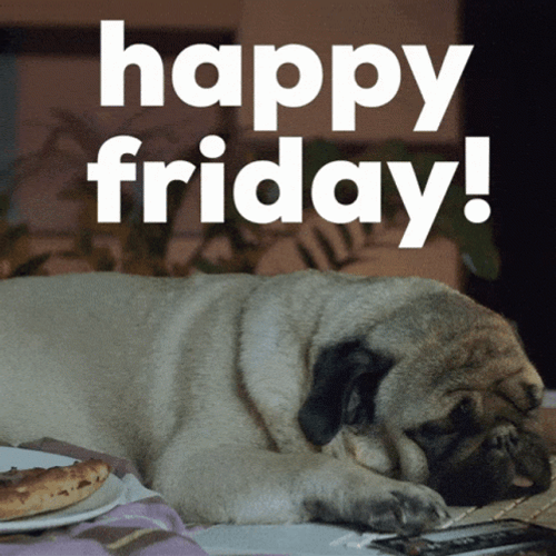 Animated Dog Happy Friday