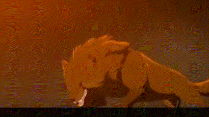 Animated Dog Jumps In The Mist GIF