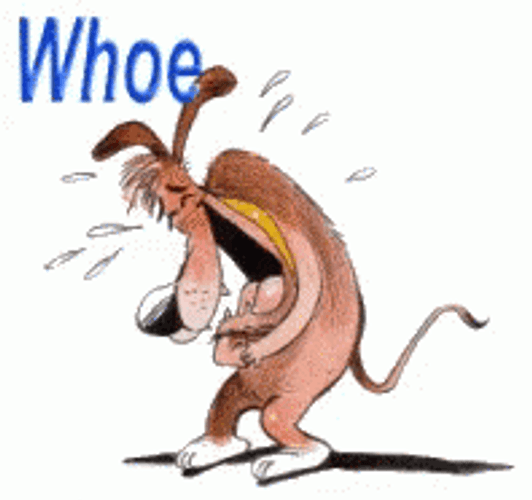 Animated Dog Laughing Out Loud GIF