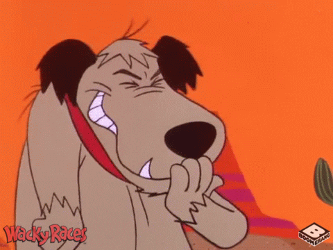 Animated Dog Muttley Laughing Wacky Races GIF