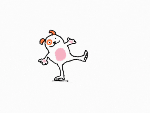 Animated Dog Spinning On Two Feet GIF