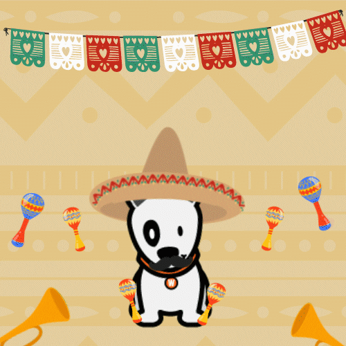 Animated Dog Viva Mexico GIF