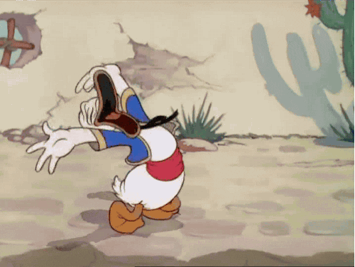 Animated Donald Duck Laughing Hard GIF