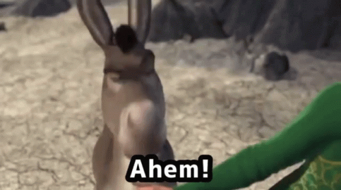 Animated Donkey Shrek Ahem GIF