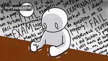 Animated Doodle Anxiety Around The Clock GIF
