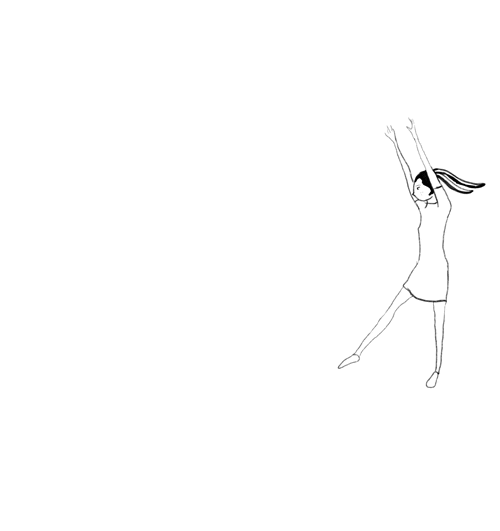 Animated Drawing Woman Cartwheel GIF