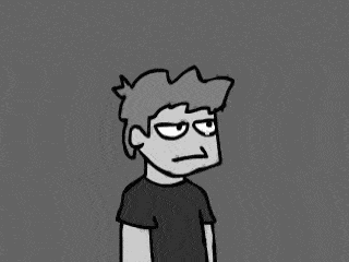 Animated Eddsworld Black And White GIF