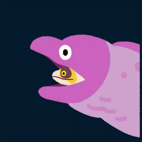 Animated Eel Loop Open Mouth GIF
