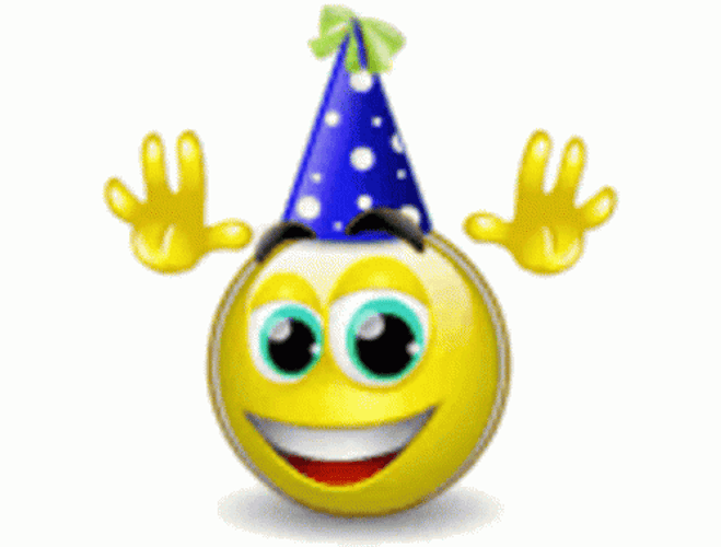 Animated Emoji Happy Birthday GIF
