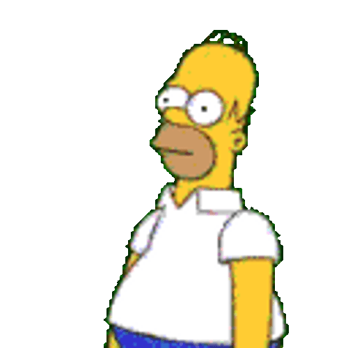 Animated Emoji Invisible Homer Simpson GIF