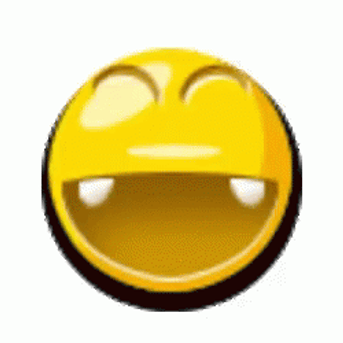 Animated Emoji Missing Teeth Wide Smile Laughing Sticker GIF