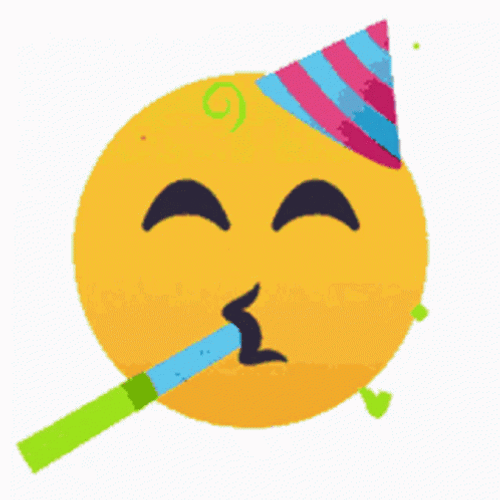 Animated Emoji Party Confetti GIF