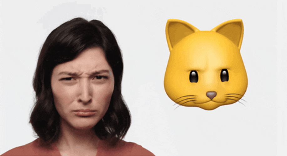 Animated Emoji Woman Cat GIF