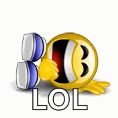 Animated Emoticon Laughing Out Loud GIF