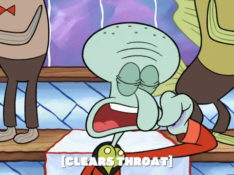Animated Exhausted Ahem GIF