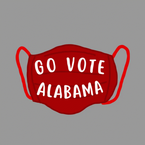 Animated Facemask Go Vote Alabama GIF