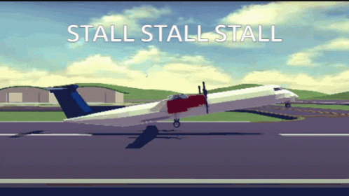 Animated Failed Stall Plane Crash GIF