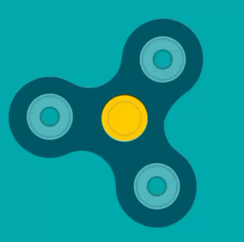 Animated Fidget Spinner GIF