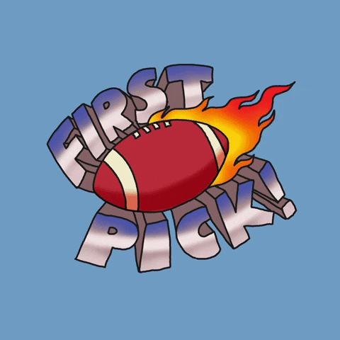 Animated First Pick Auto Draft Ball Flames GIF