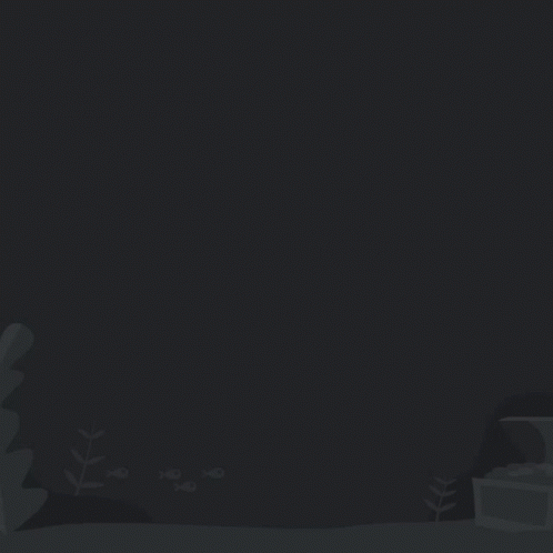 Animated Fish Swimming In The Dark GIF
