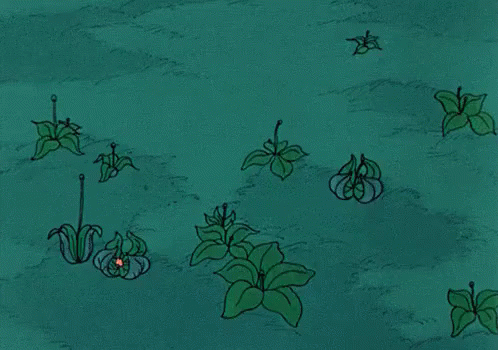 Animated Flowers Growth GIF