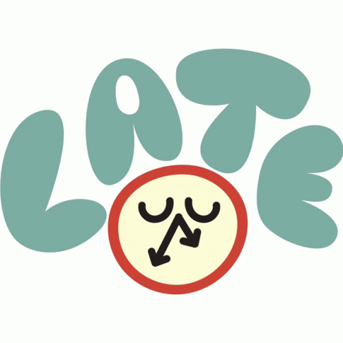 Animated Font Late Delay GIF