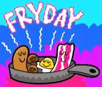 Animated Friday Fried Food GIF
